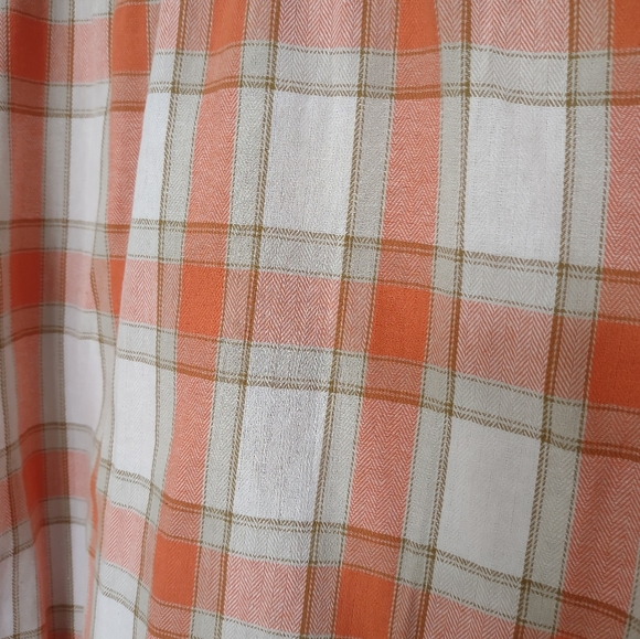 Roolee Plaid Modest Prairie Long Sleeve Blouse - Picture 4 of 5
